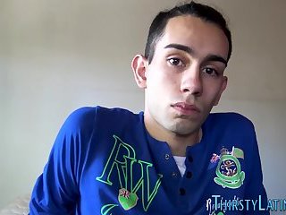 Latin amateur sucks cock