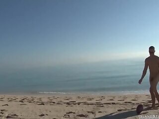 Football At The Beach